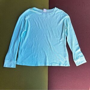 No Boundaries Aqua Long Sleeve Tee